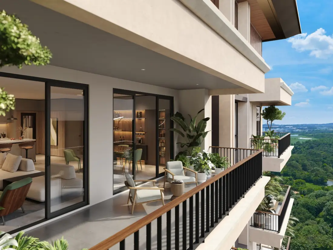 Balcony at Zenia Condovillas, ParkCity Damansara — artist’s impression