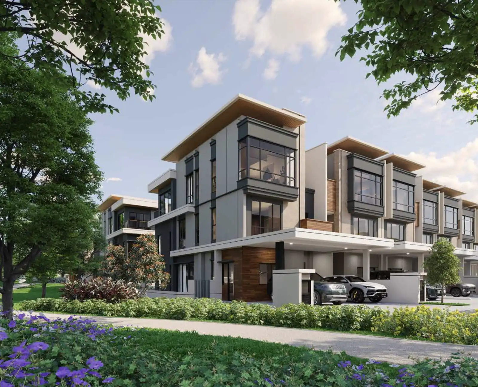 Artist’s impression of Zenia Parkhomes, three-storey homes at ParkCity Damansara